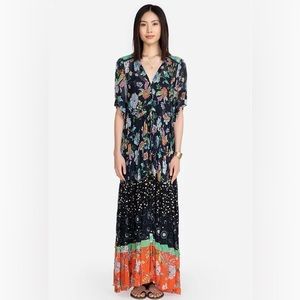 Johnny Was Narciso Mixed Print Dress